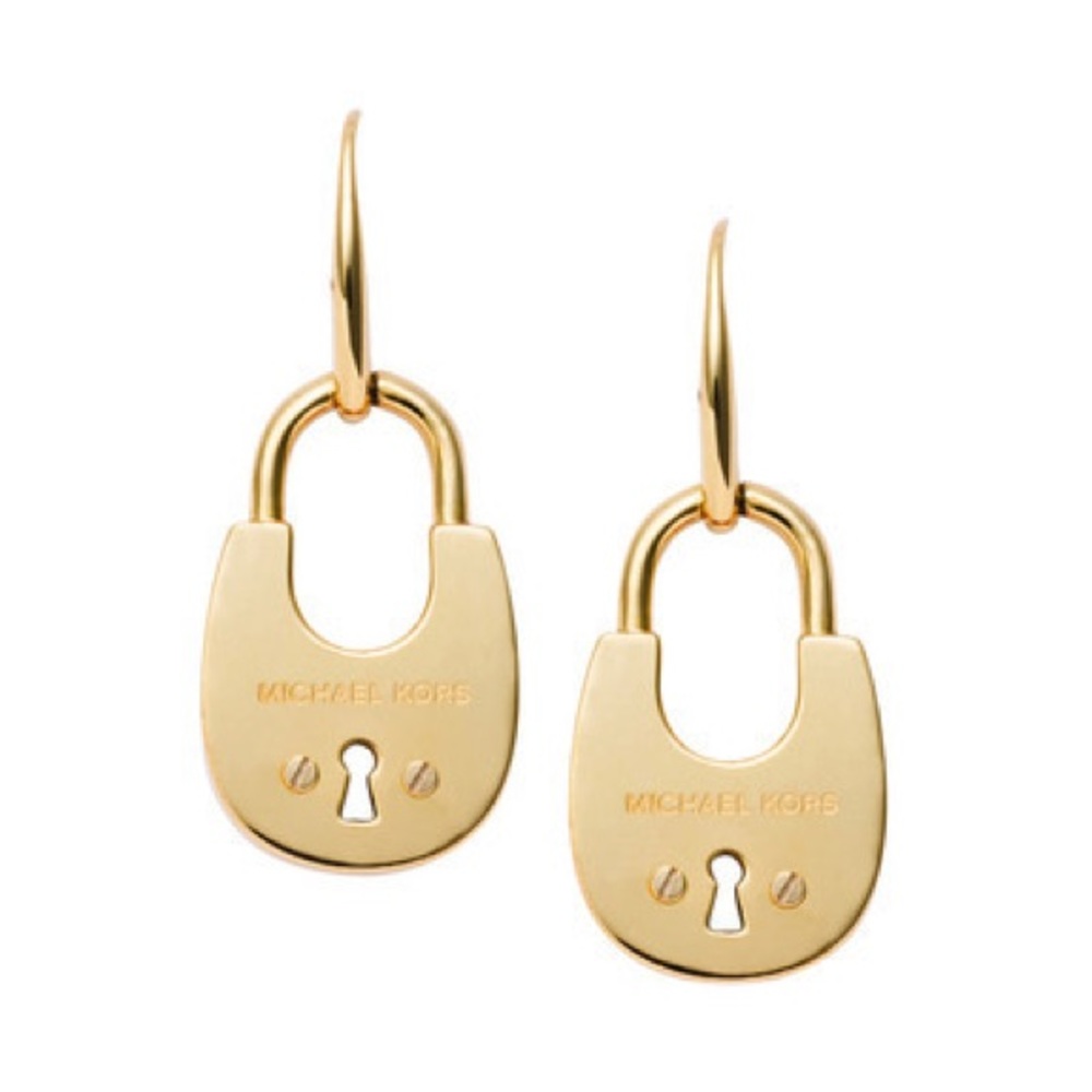 Beautiful 💕Michael Kors Lock Gold Earrings💕